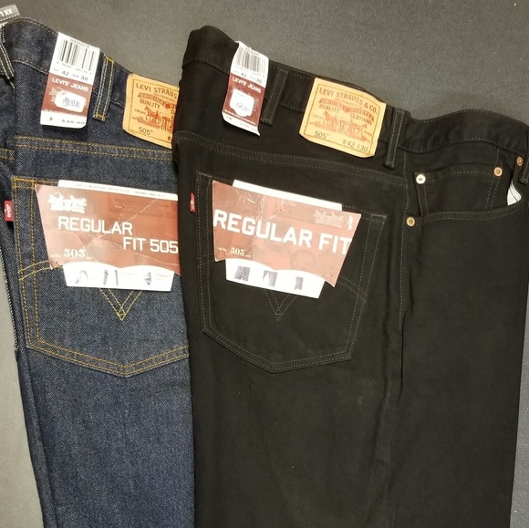 Levi's Other - NWT 42x30 Levi's 505 Reg Straight Leg Mens Jeans
